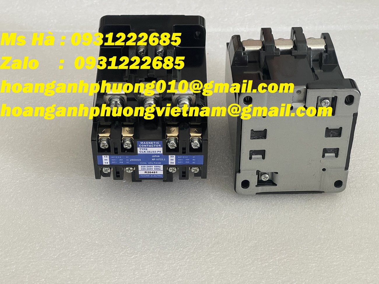 Togami CLK-35J22-P6 | Bộ contactor nhập | giao hàng toàn quốc